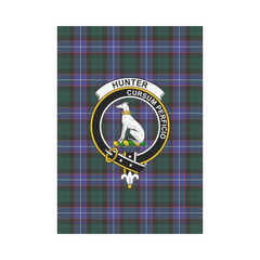 Clan Hunter Modern Tartan Crest Garden Flag OA24 Clan Hunter Tartan Today   