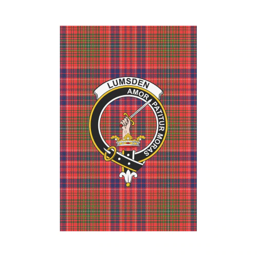 Clan Lumsden Modern Tartan Crest Garden Flag TM15 Clan Lumsden Tartan Today   