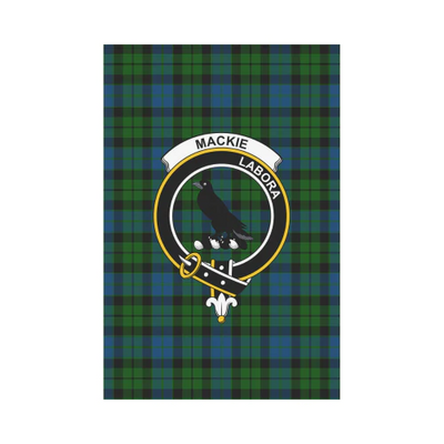 Clan MacKie Tartan Crest Garden Flag