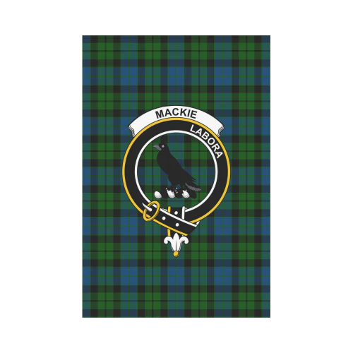 Clan MacKie Tartan Crest Garden Flag