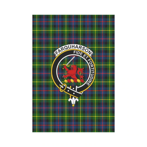 Clan Farquharson Modern Tartan Crest Garden Flag ZO45 Clan Farquharson Tartan Today   