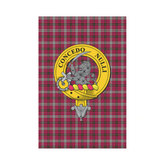 Clan Little (New) Tartan Crest Garden Flag QR34 Clan Little Tartan Today   