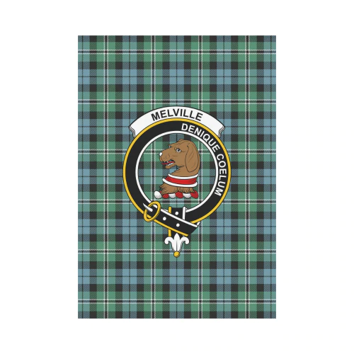 Clan Melville Tartan Crest Garden Flag XU86 Clan Melville Tartan Today   