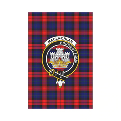 Clan MacLachlan Modern Tartan Crest Garden Flag RK35 Clan Garden Tartan Today   