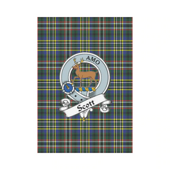 Clan Scott Green Modern Tartan Crest Garden Flag GD96 Clan Scott (Scott Tartan) Tartan Today   