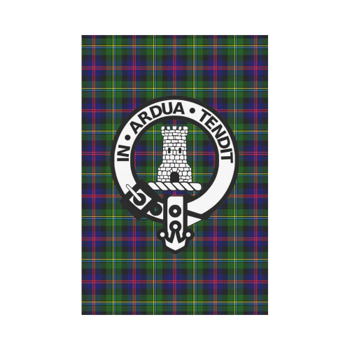 Clan Malcolm II Tartan Crest Garden Flag