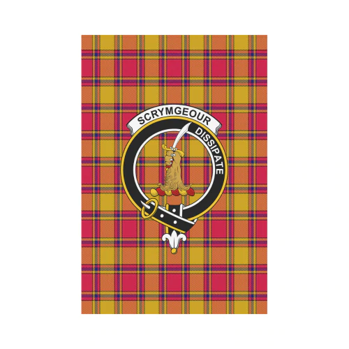 Clan Scrymgeour Tartan Crest Garden Flag PY85 Clan Scrymgeour Tartan Today   