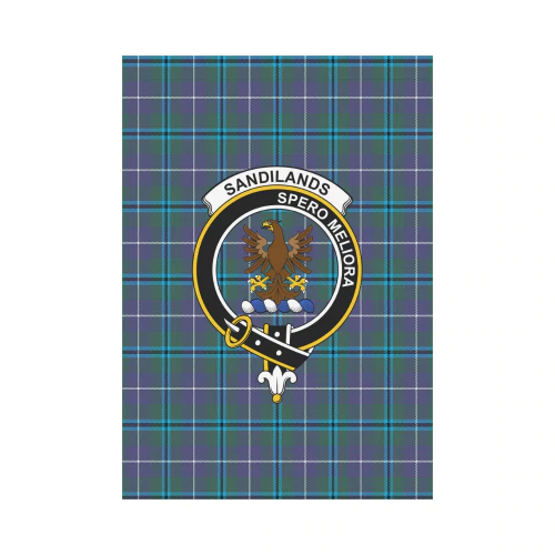 Clan Sandilands Tartan Crest Garden Flag MN66 Clan Sandilands Tartan Today   