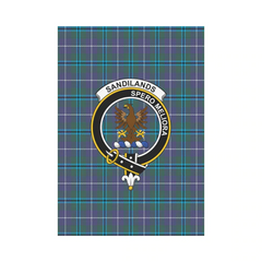 Clan Sandilands Tartan Crest Garden Flag MN66 Clan Sandilands Tartan Today   