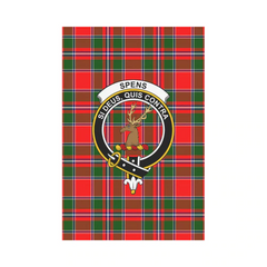 Clan Spens Modern Tartan Crest Garden Flag II17 Clan Spens Tartan Today   