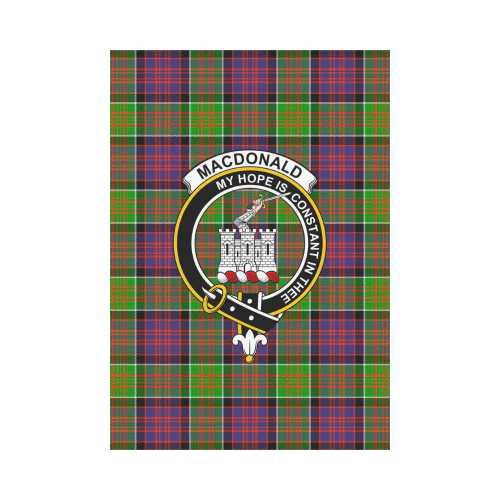 Clan MacDonald Of Ranald Tartan Crest Garden Flag ZP61 Clan MacDonald Tartan Today   