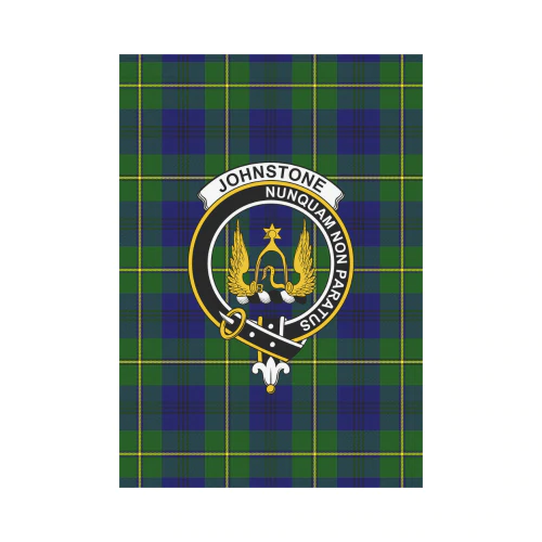 Clan Johnstone Tartan Crest Garden Flag BR66 Clan Johnstone Tartan Today   