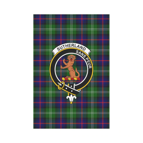 Clan Sutherland I Tartan Crest Garden Flag UQ22 Clan Sutherland Tartan Today   