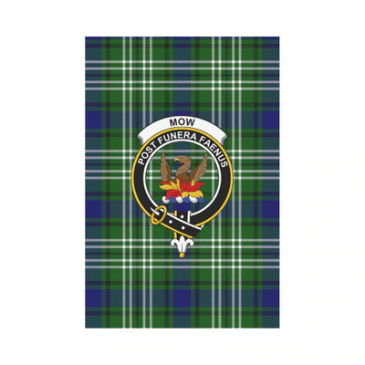 Clan Mow Tartan Crest Garden Flag