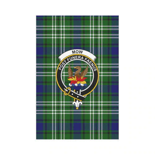 Clan Mow Tartan Crest Garden Flag