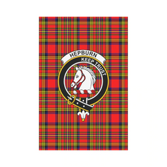 Clan Hepburn Tartan Crest Garden Flag LZ93 Clan Hepburn Tartan Today   