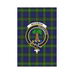 Clan MacEwan Tartan Crest Garden Flag QF24 Clan MacEwen_MacEwan Tartan Today   