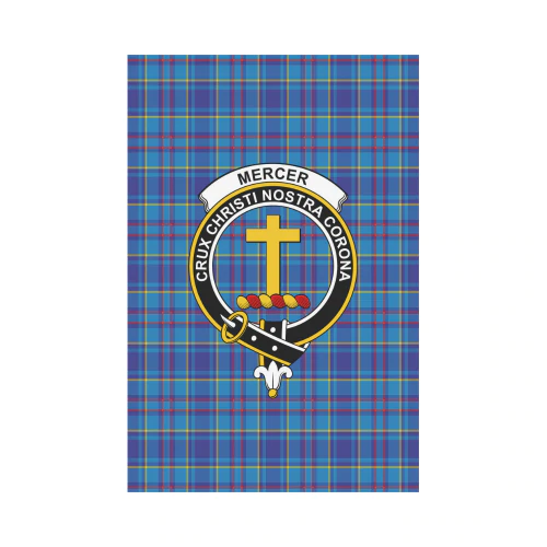 Clan Mercer Modern Tartan Crest Garden Flag IY59 Clan Mercer Tartan Today   