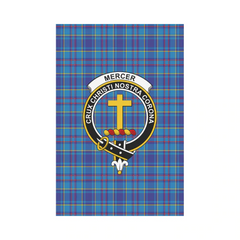 Clan Mercer Modern Tartan Crest Garden Flag IY59 Clan Mercer Tartan Today   