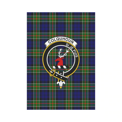 Clan Colquhoun Modern Tartan Crest Garden Flag IQ72