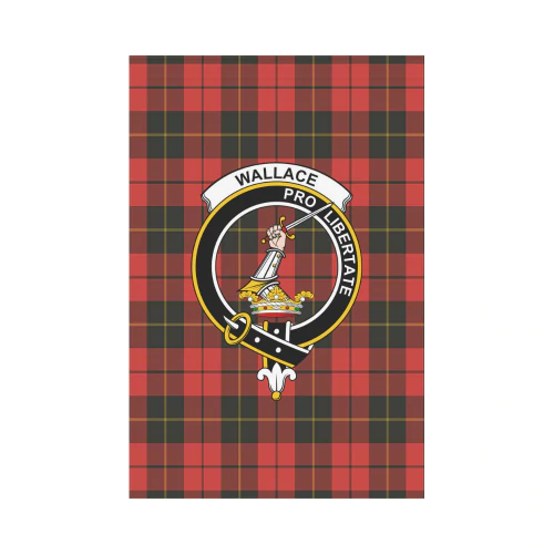 Clan Wallace Weathered Tartan Crest Garden Flag EJ14 Clan Wallace Tartan Today   
