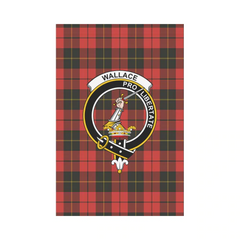 Clan Wallace Weathered Tartan Crest Garden Flag EJ14 Clan Wallace Tartan Today   
