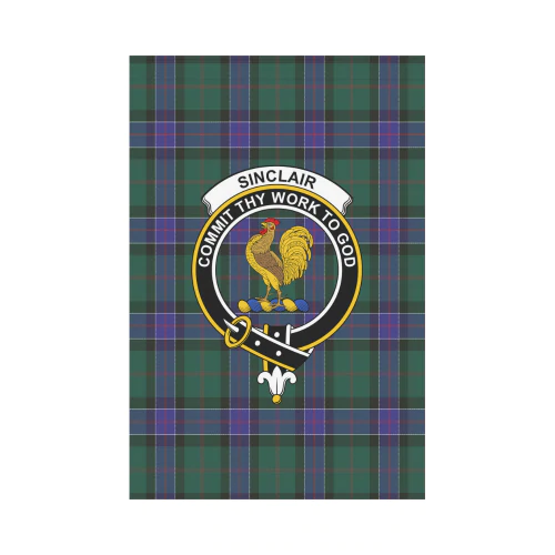 Clan Sinclair Hunting Modern Tartan Crest Garden Flag GW77 Clan Sinclair Tartan Today   