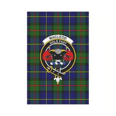 Clan MacLeod Tartan Crest Garden Flag OF11 Clan Garden Tartan Today   