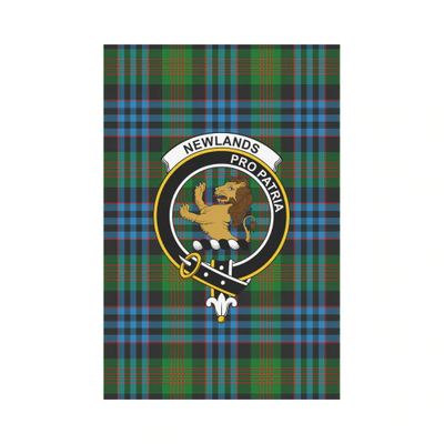 Clan Newlands Tartan Crest Garden Flag