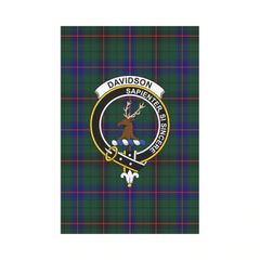 Clan Davidson Modern Tartan Crest Garden Flag EW20 Clan Davidson Tartan Today   