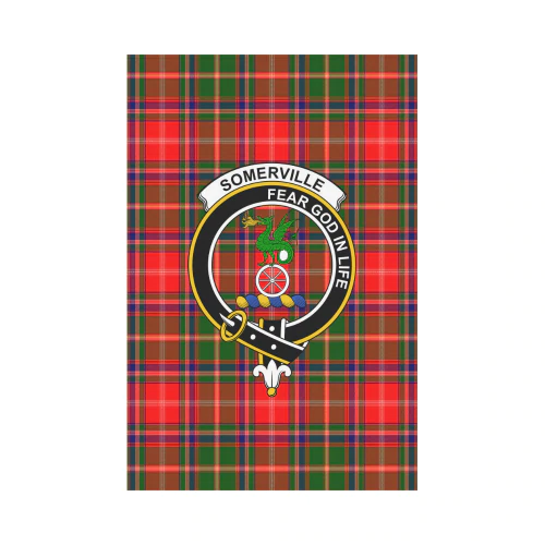 Clan Somerville Tartan Crest Garden Flag ID50 Clan Somerville Tartan Today   