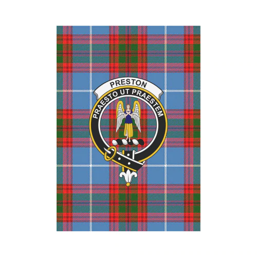Clan Preston Tartan Crest Garden Flag RM14 Clan Preston Tartan Today   