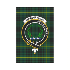 Clan MacArthur Modern Tartan Crest Garden Flag IR67 Clan MacArthur Tartan Today   