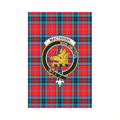 Clan MacTavish Modern Tartan Crest Garden Flag FH63 Clan MacTavish Tartan Today   