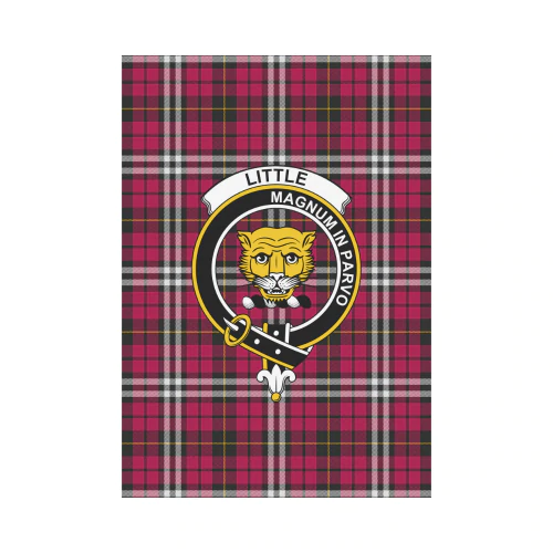 Clan Little Tartan Crest Garden Flag YS33 Clan Little Tartan Today   