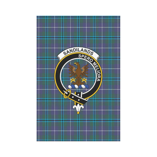 Clan Sandilands Tartan Crest Garden Flag MN66 Clan Sandilands Tartan Today   