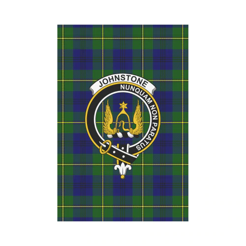 Clan Johnstone Tartan Crest Garden Flag BR66 Clan Johnstone Tartan Today   