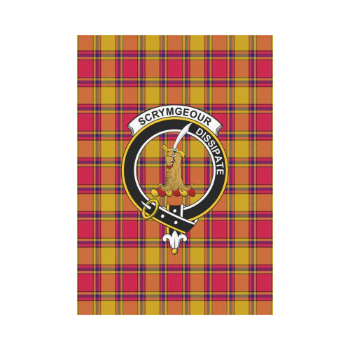 Clan Scrymgeour Tartan Crest Garden Flag PY85 Clan Scrymgeour Tartan Today   