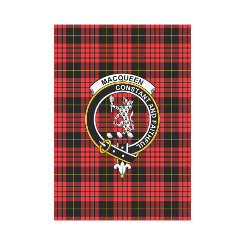 Clan MacQueen Modern Tartan Crest Garden Flag JY61 Clan MacQueen Tartan Today   