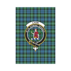 Clan Lyon Tartan Crest Garden Flag JK90 Clan Garden Tartan Today   