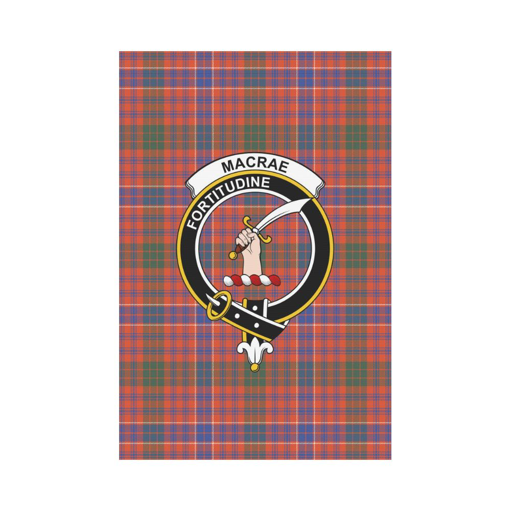 Clan MacRae Ancient Tartan Crest Garden Flag XQ22 Clan MacRae Tartan Today   