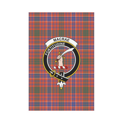 Clan MacRae Ancient Tartan Crest Garden Flag XQ22 Clan MacRae Tartan Today   