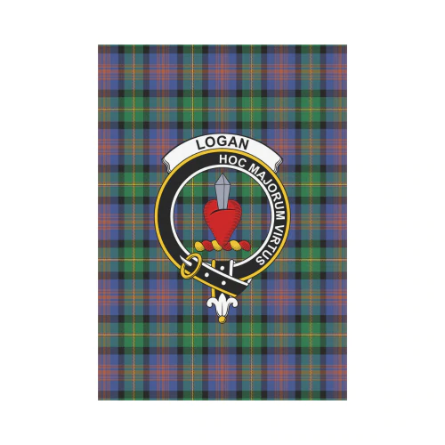 Clan Logan Ancient Tartan Crest Garden Flag JD62 Clan Logan Tartan Today   