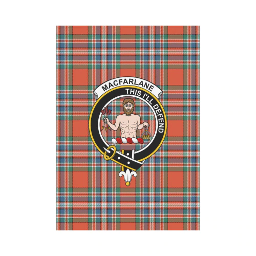 Clan MacFarlane Ancient Tartan Crest Garden Flag CK39 Clan MacFarlane Tartan Today   