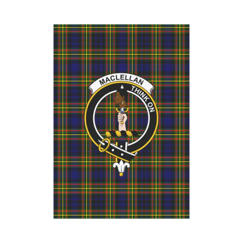 Clan MacLellan Modern Tartan Crest Garden Flag AI88 Clan Garden Tartan Today   