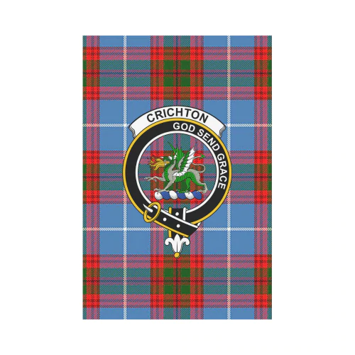 Clan Crichton District Tartan Crest Garden Flag LO35 Clan Crichton Tartan Today   