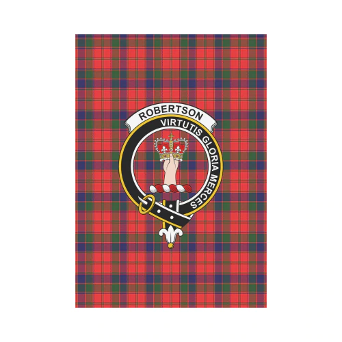 Clan Robertson Modern Tartan Crest Garden Flag DA23 Clan Robertson Tartan Today   