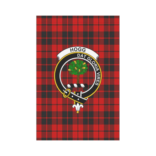 Clan Hog Tartan Crest Garden Flag WA73 Clan Garden Tartan Today   