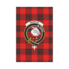 Clan Wemyss Modern Tartan Crest Garden Flag MA29 Clan Wemyss Tartan Today   