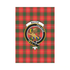 Clan MacFie Tartan Crest Garden Flag MR36 Clan MacPhee_MacFie Tartan Today   